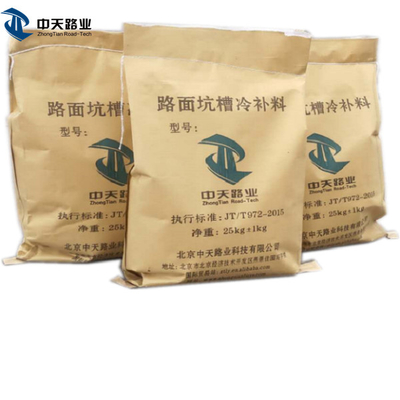 Highway Cold Mix Premix Bao 25kg Asphalt Cold Patch Ổ gà Đường lái xe vào